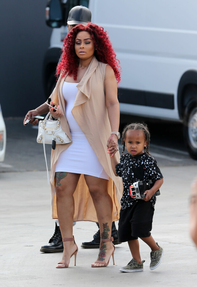 BLIR STOREBROR: Blac Chyna har sønnen King Cairo med eks-forloveden Tyga. Nå blir den søte treåringen snart storebror til en liten jente. Foto: Splash News BLIR STOREBROR: Blac Chyna har sønnen King Cairo med eks-forloveden Tyga. Nå blir den søte treåringen snart storebror til en liten jente. Foto: Splash News
